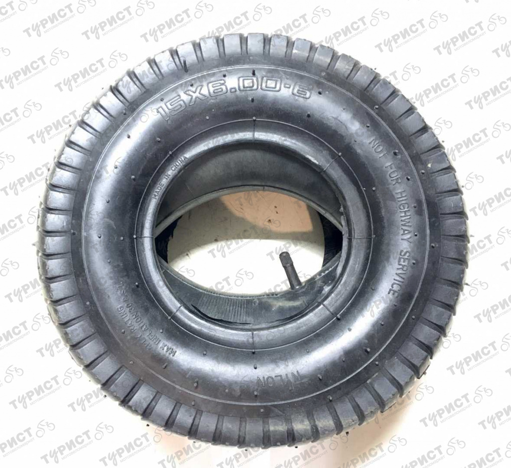 ПОКРЫШКА ТАЧКИ 15-6.00*6 С КАМЕРОЙ