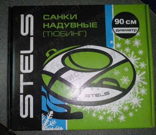 Тюбинг Stels 90 см с камерой в коробке