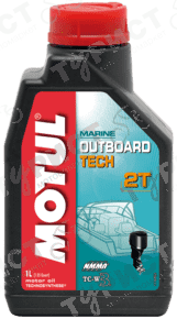 Масло Motul Outboard 2Т 1Л П/синтетика
