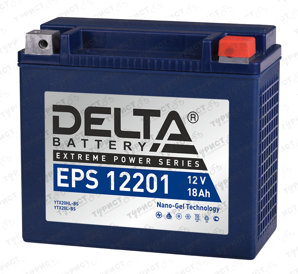 АКБ 12V 18Ah DELTA EPS MF 177*88*154 ПЛЮС СПРАВА
