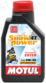 Масло Motul Snowpower 4T 0W40 Син 1Л