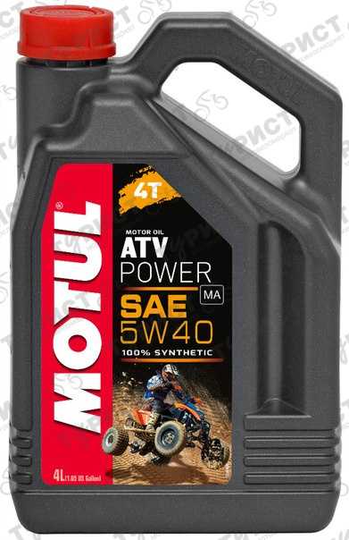 Масло Motul Atv Power 4Т 5W40 4Л Синт